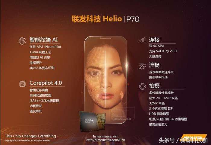 MTKP70公布，12nm加工工艺，可否对比骁龙710？