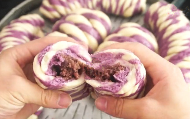 图片[3]-紫薯卷做法 赏心悦目孩子喜欢-起舞食谱网