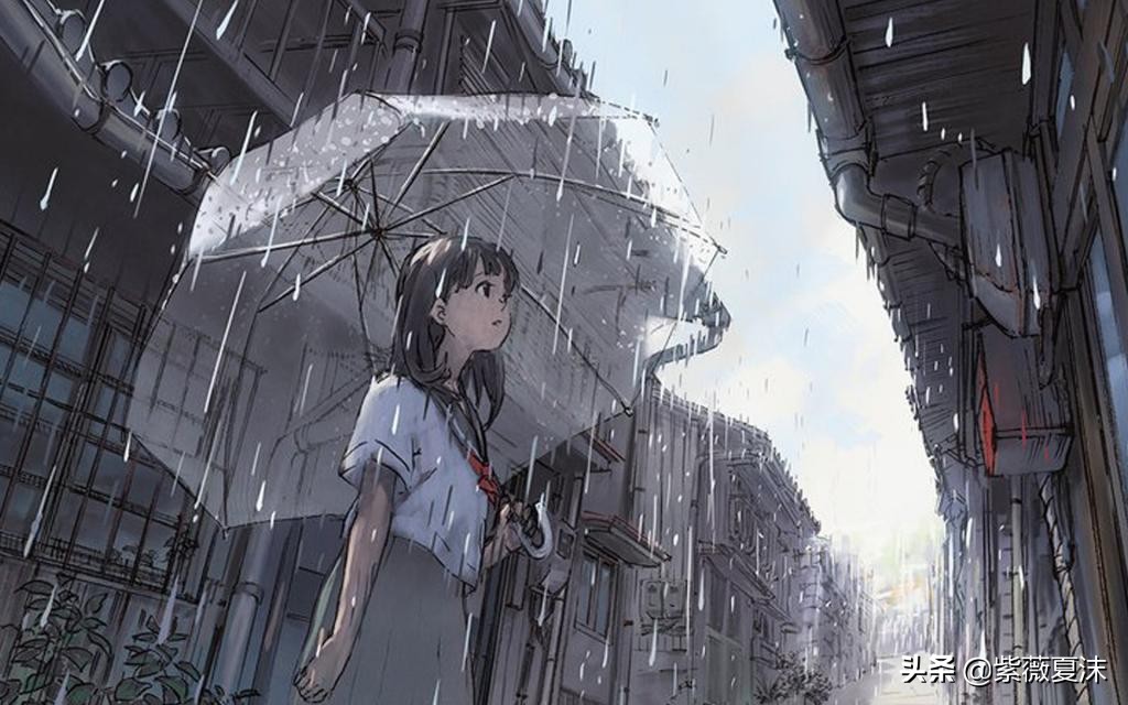 下雨天心情说说简单有意境 雨是悲欢离合，雨是一生错过图片