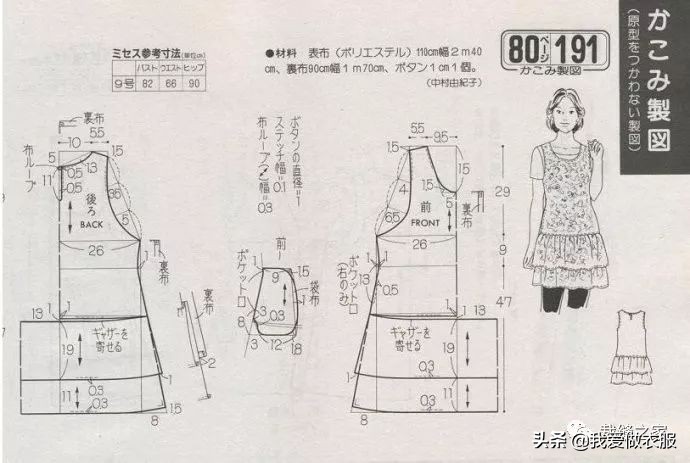 收集的多款家居，围裙裁剪图