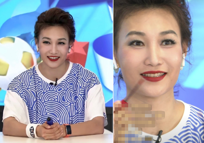 央视主持李梓萌跳健美操！绿眼影配大红唇妆容夸张，44岁至今单身
