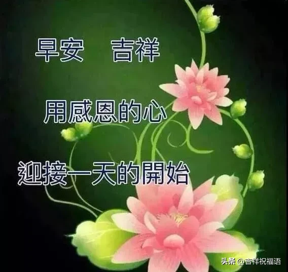 早上好问候语图片 早安祝福语漂亮图片图片