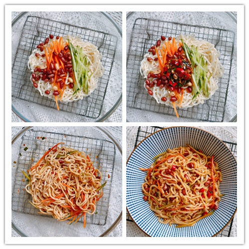 夏天馋这口凉拌面，掌握秘诀“321”，面条不粘连，爽滑筋道入味