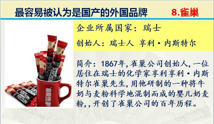 商品无国界,企业是有国界的。最容易被误认为是国产的外国企业(图9) 商品无国界,企业是有国界的。最容易被误认为是国产的外国企业