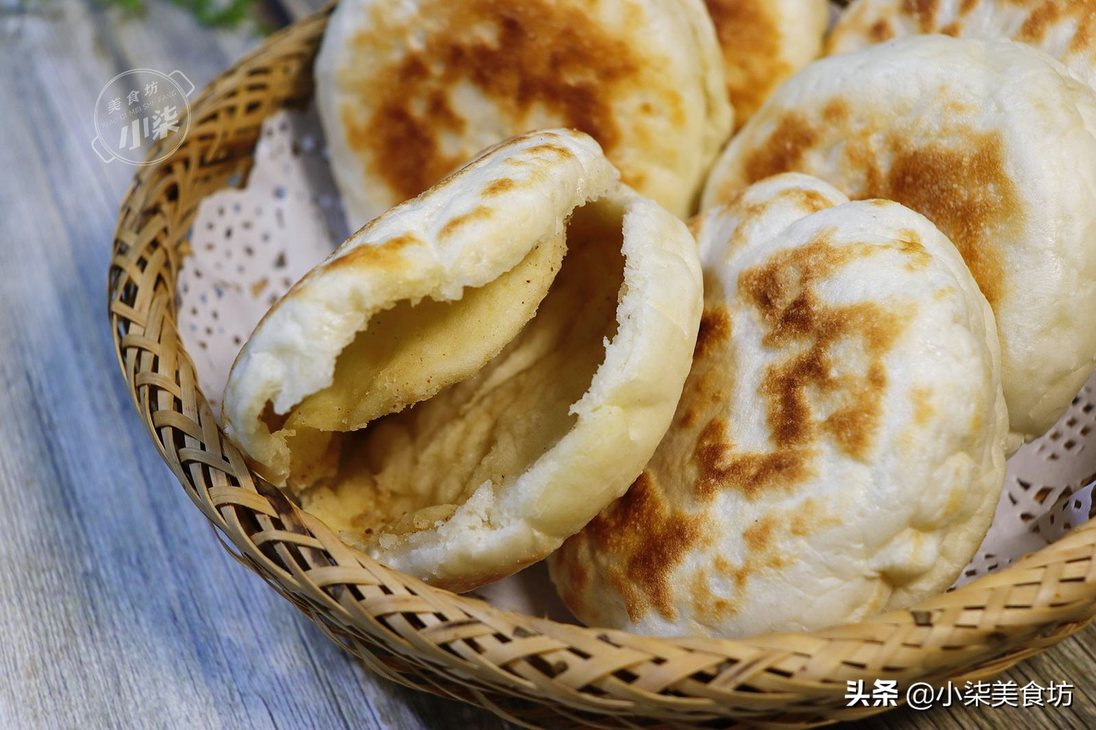 圖片[2]-想吃燒餅不要出去買了 教你在家做 外焦里軟 揭開個個都空心-起舞食譜網
