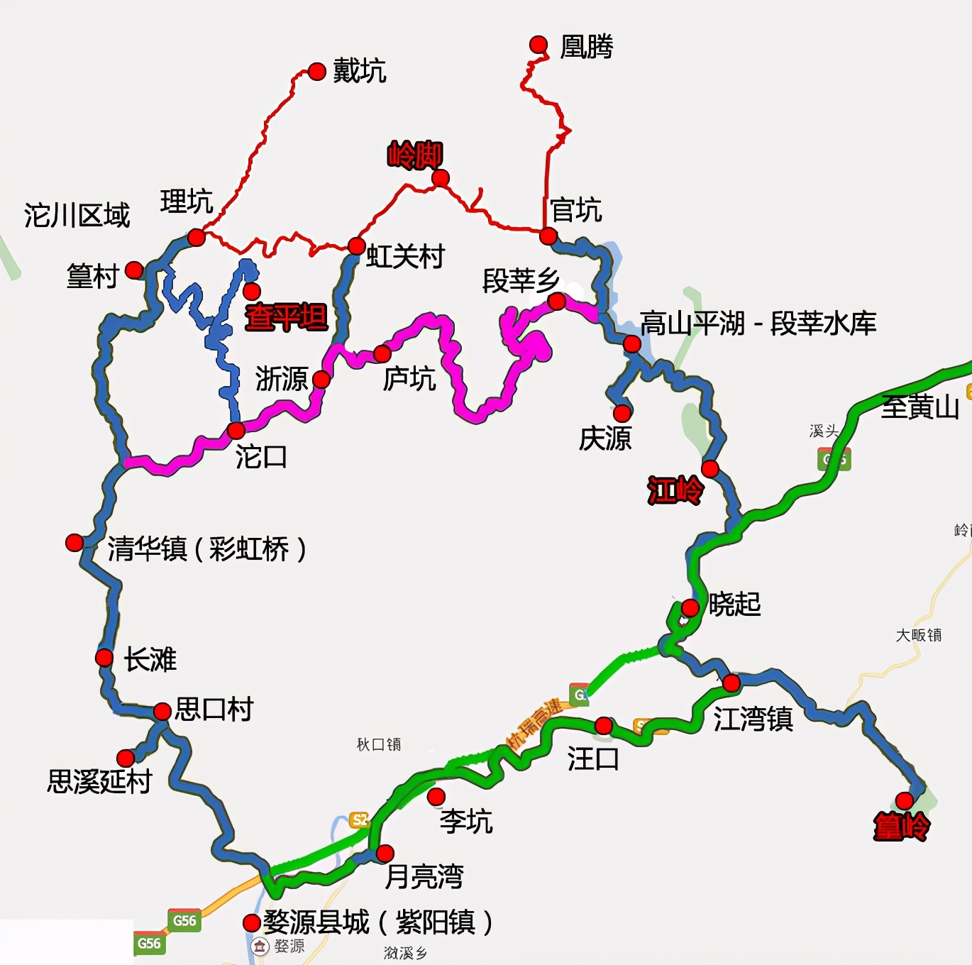 平叶快速通道路线图图片