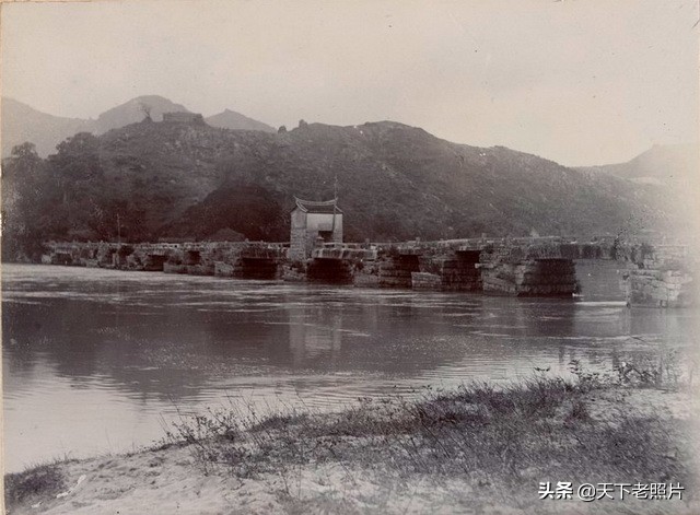 1900年福建漳州老照片 十大名桥之江东桥今夕对比照