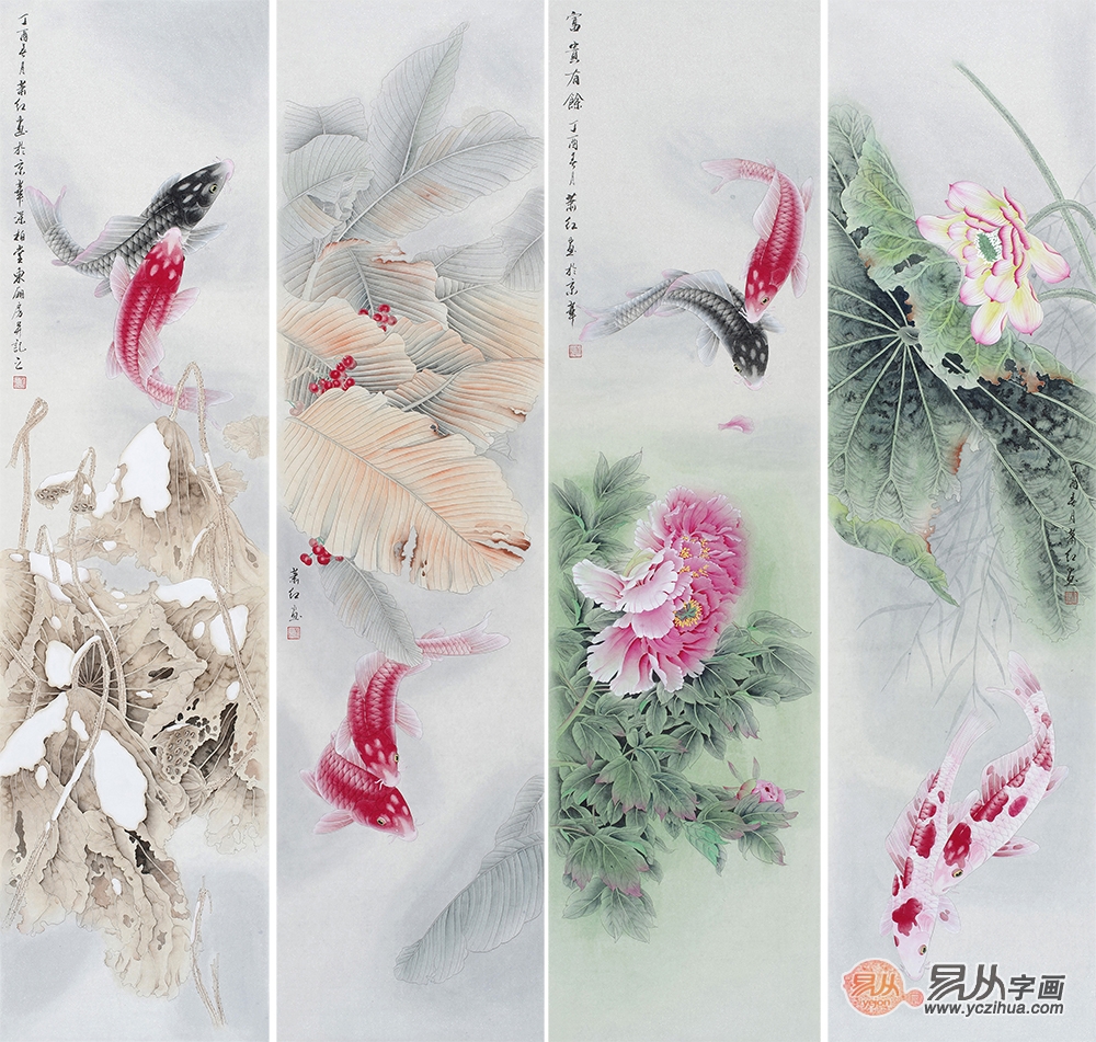 萧红老师工笔花鸟画欣赏：一笔一墨尽显大师风采