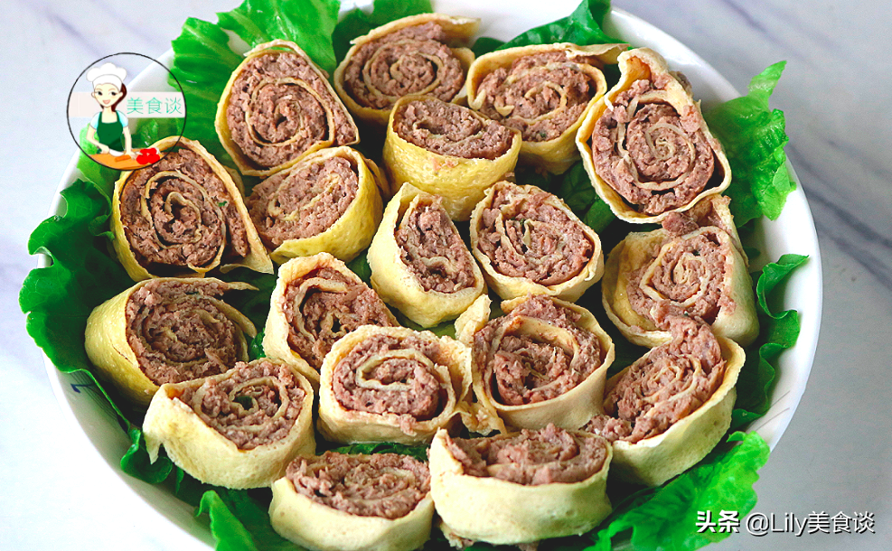 除夕年夜菜“豬肉蛋捲”，掌握2個竅門，蛋皮柔韌餡料鮮香，收藏