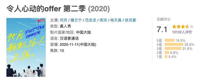 爬取《令人心動的offer2》13萬彈幕，看網友是如何評價的