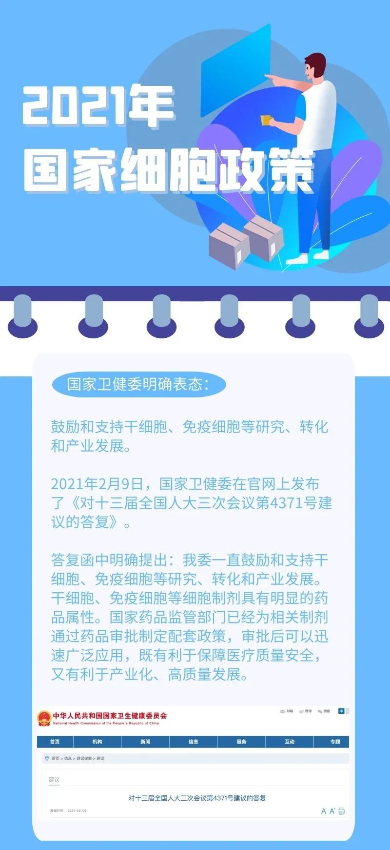 2021年最新干细胞相关政策汇总（上半年）