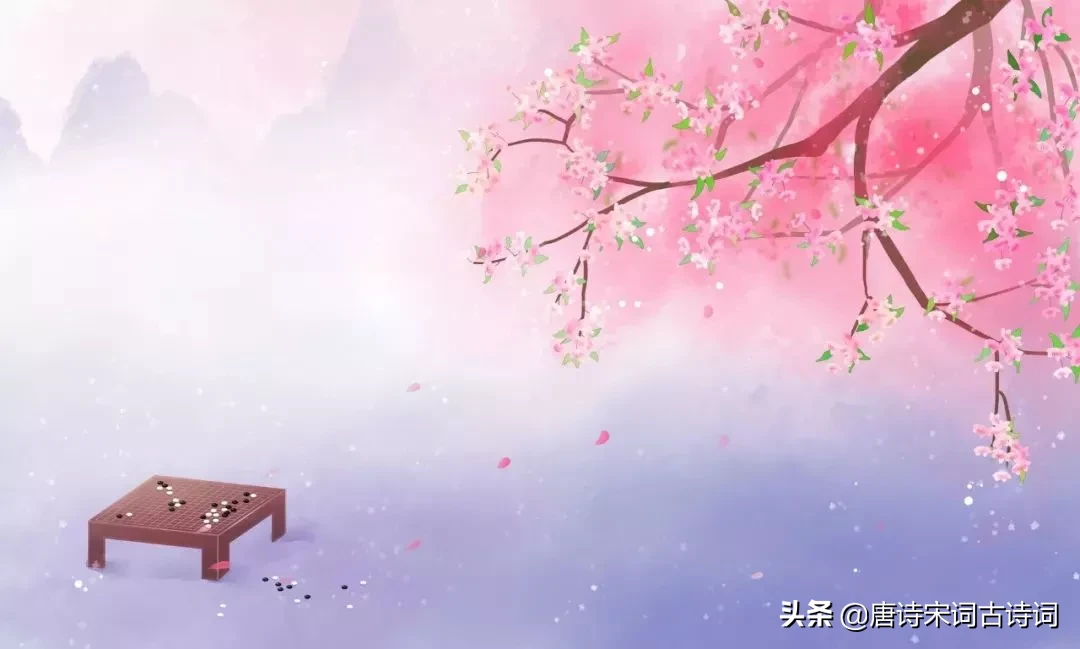 关于桃花的古诗名句:竹外桃花三两枝，春江水暖鸭先知图片