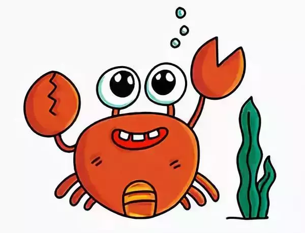 简笔画之大螃蟹——N种画法，一起来画画吧！