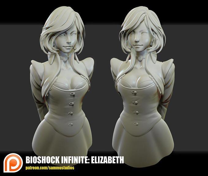 教学｜ZBrush不同种类头发的雕刻教程，做建模界的弄潮儿