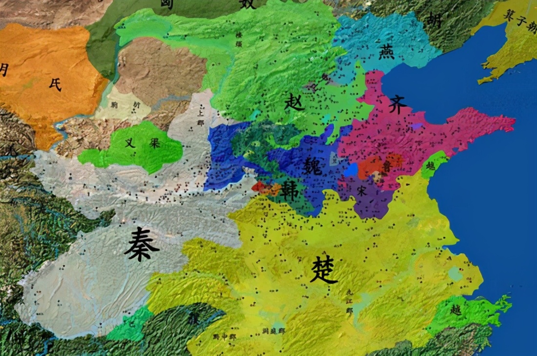 吴国越国楚国地图图片