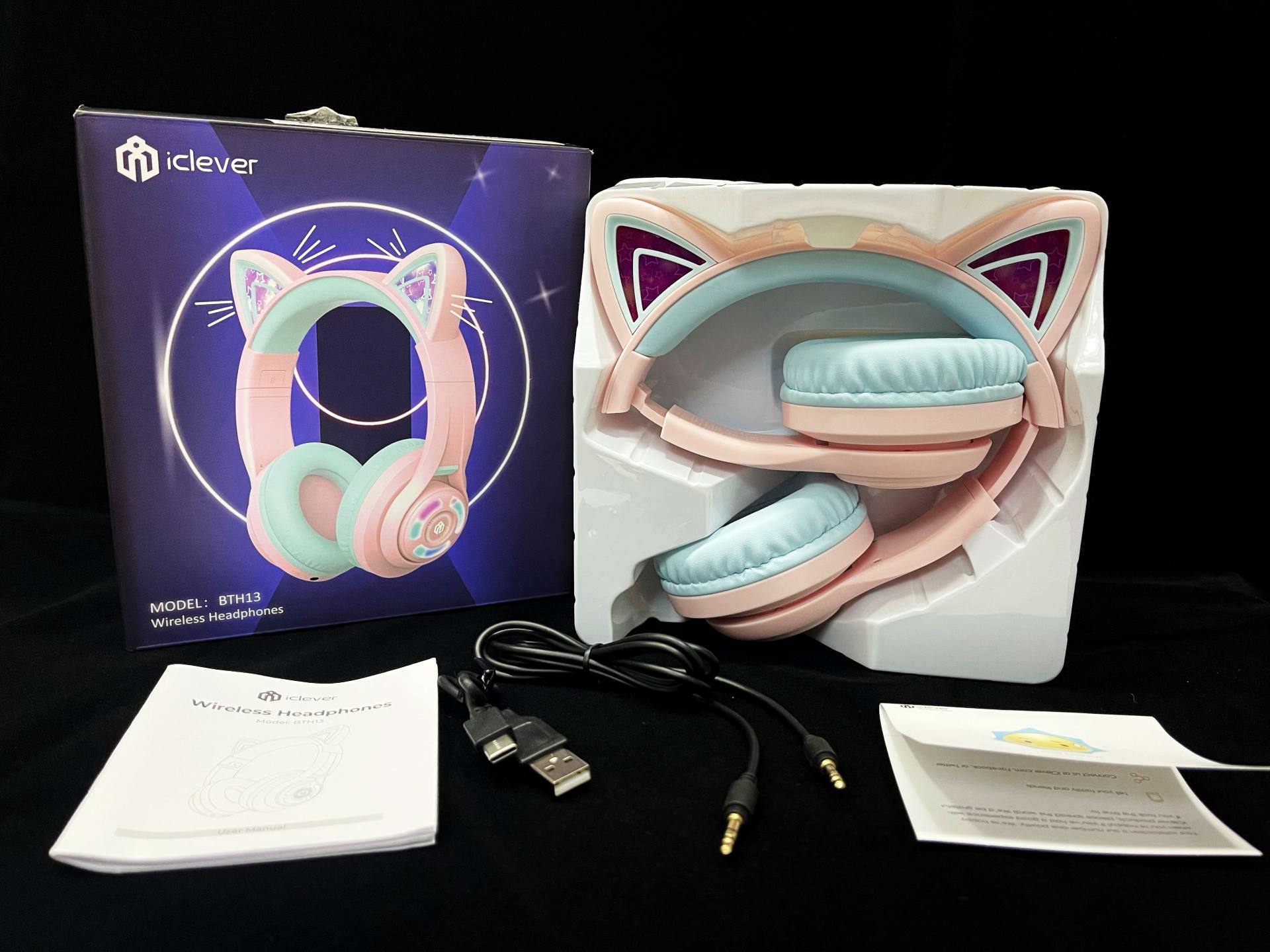 儿童上网课Tribit趣倍BTH13头戴式发光蓝牙耳机体验