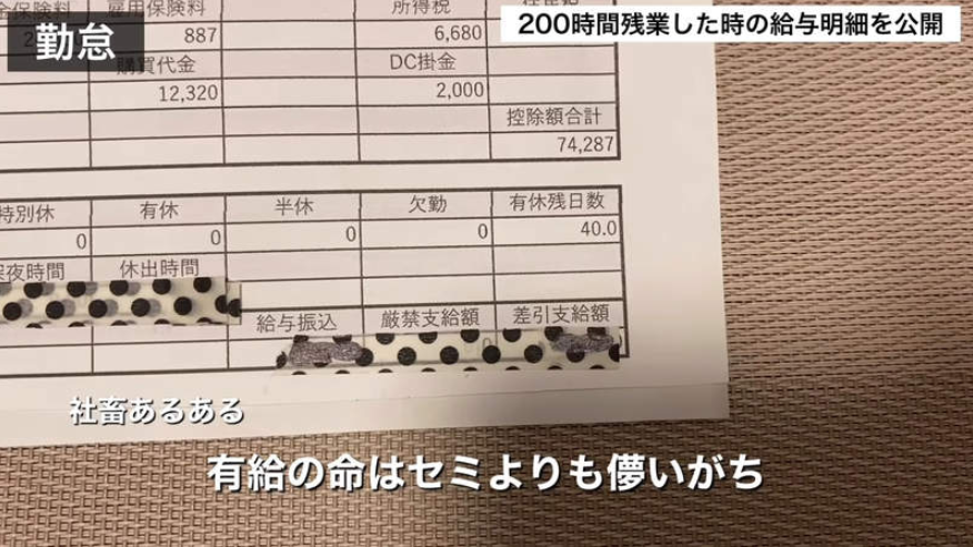 一個月加班200小時？看完日本社畜小哥的工資條，網友驚呆了