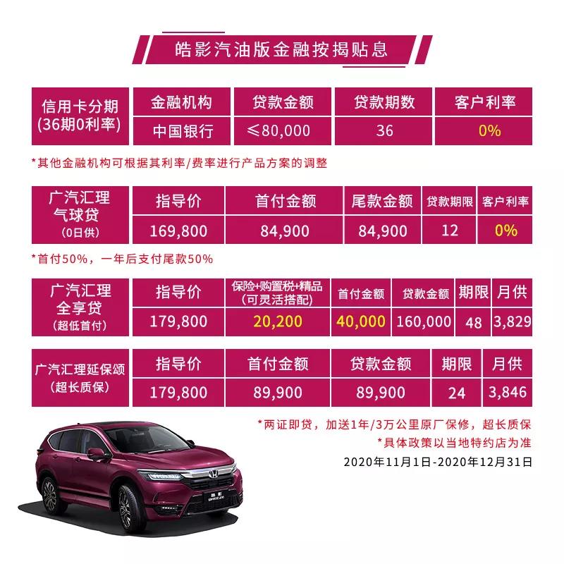 有面有空间又节能，广汽本田皓影深度了解下？