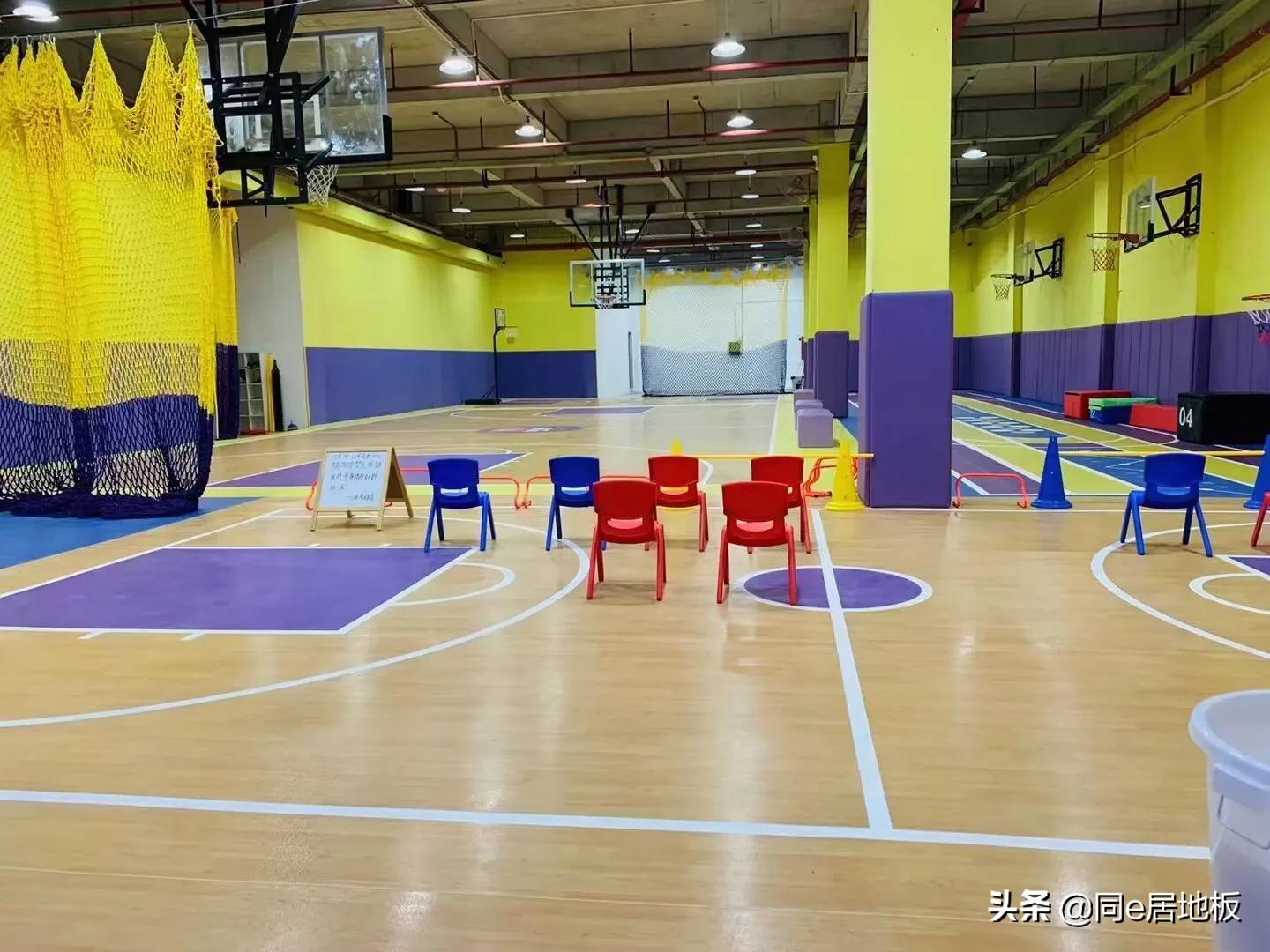 新作少儿篮球场体能训练场运动地板工程