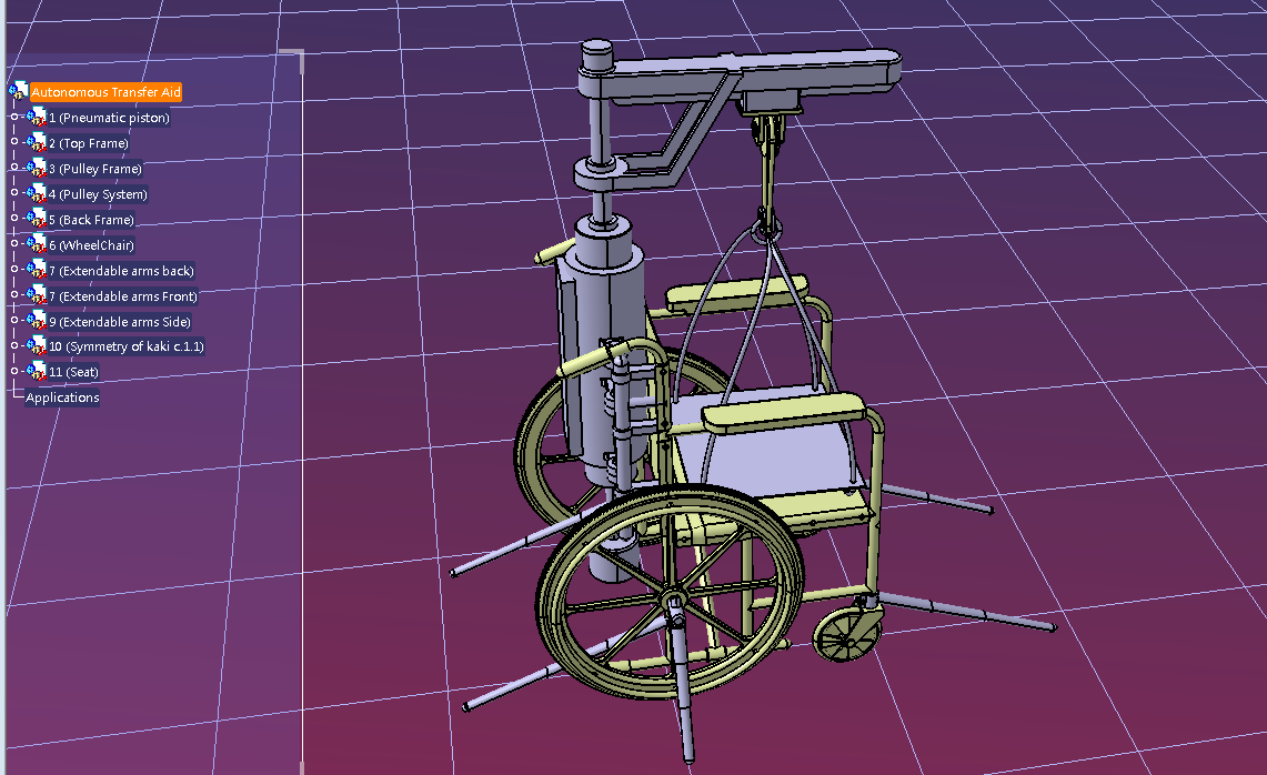 autonomous自主移动轮椅3D数模图纸 STP IGS格式