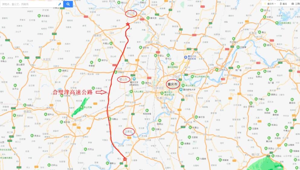 重庆建一条高速，长96.63公里，璧山将迎来南北向交通大动脉