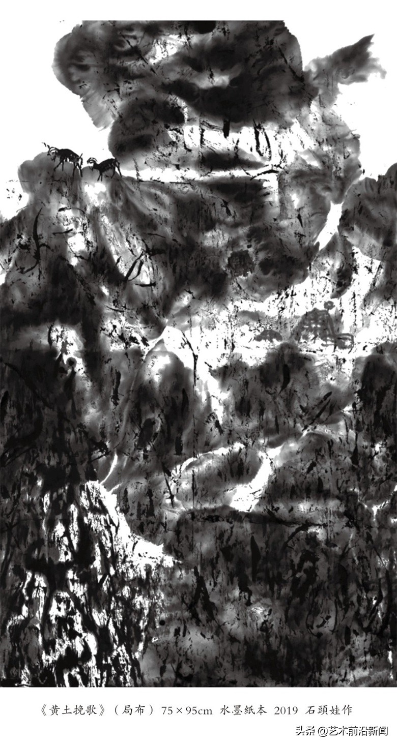 “石头娃”的水墨丹心——著名画家王小信创“水重乱柴皴”画法，彰显笔墨的力量
