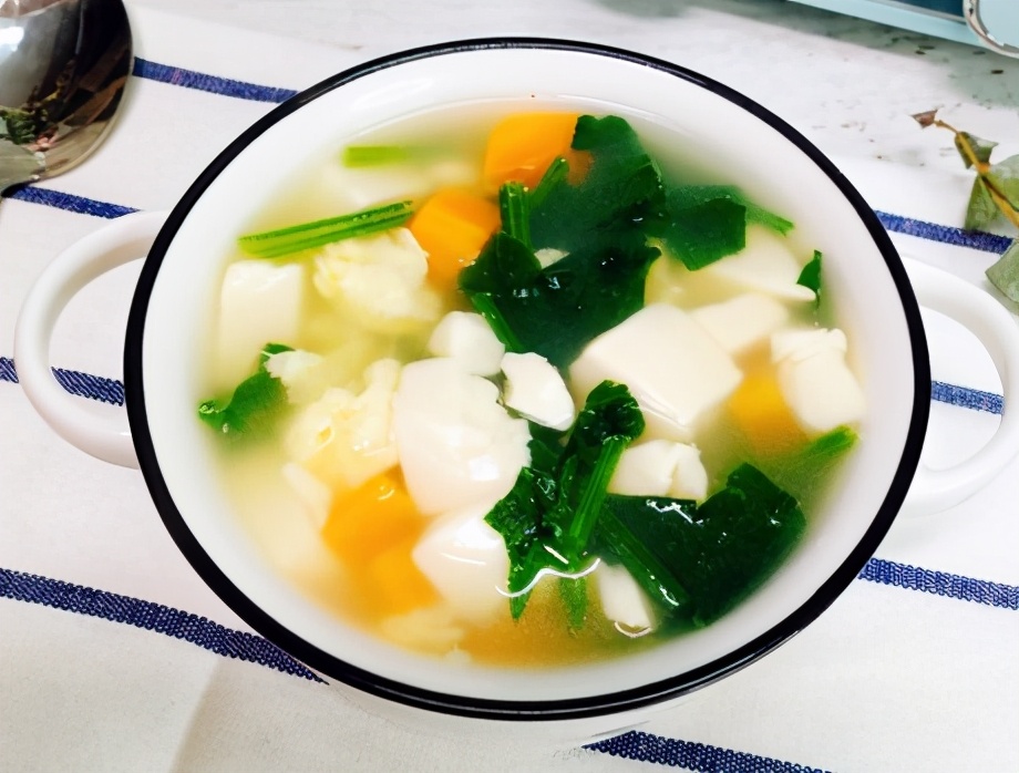 图片[6]-菠菜豆腐汤的做法步骤图 顺应时节更健康-起舞食谱网