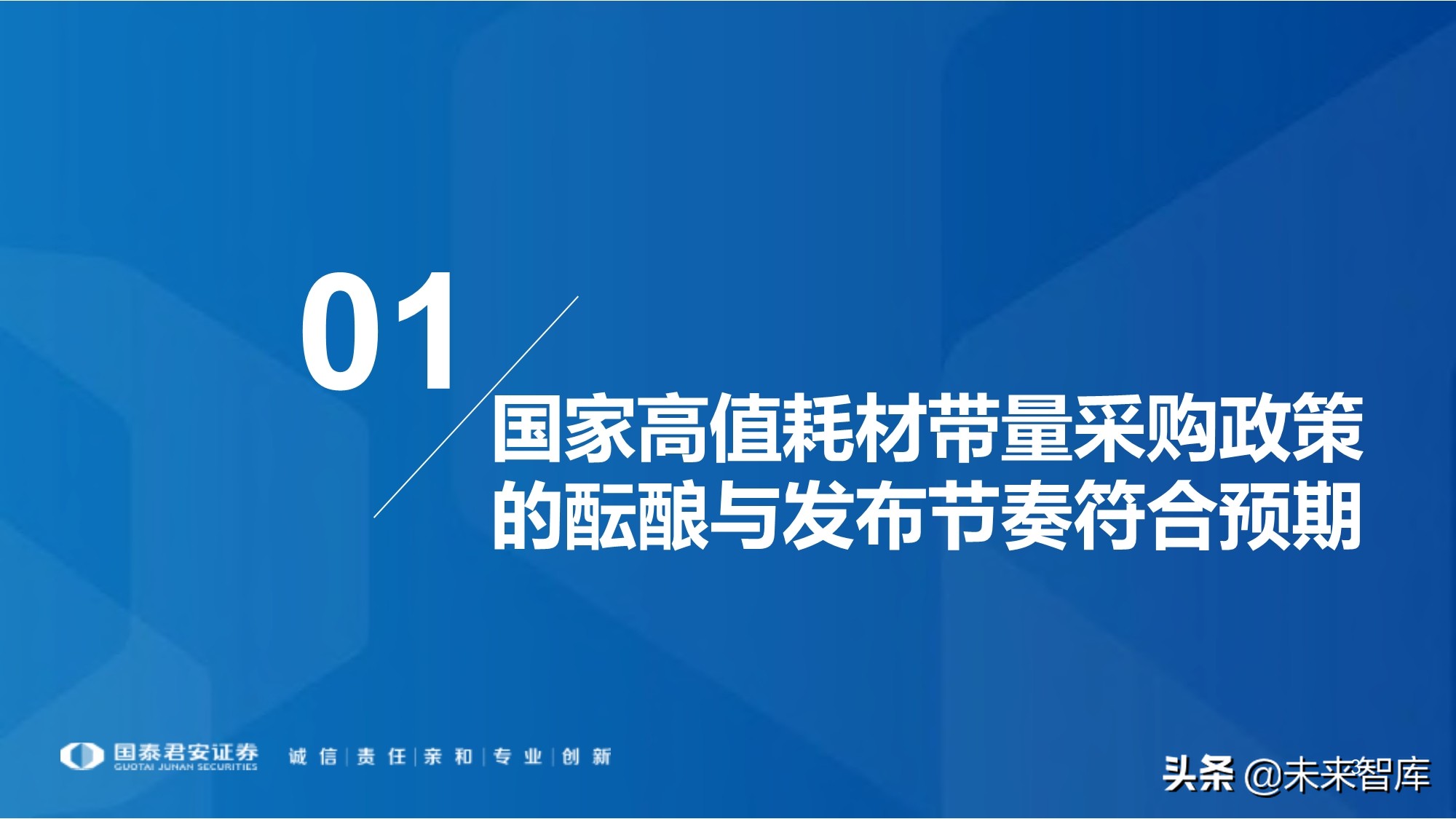 高值耗材带量采购220页报告：政策演化、现状、 趋势及影响