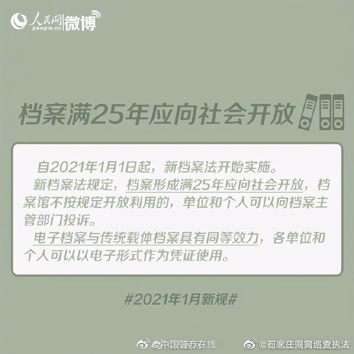 周知！2021年1月新规！