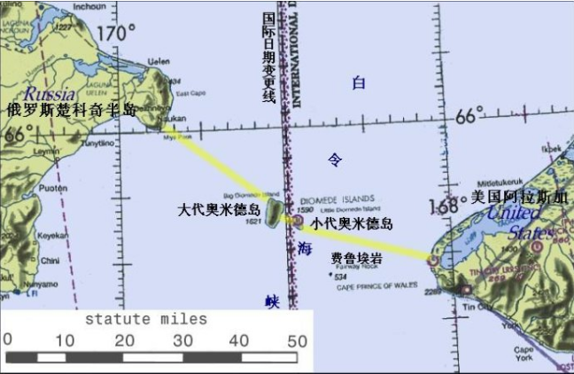 美国唯一的欧洲邻国，相距仅4公里，走路一小时就能抵达欧洲国家