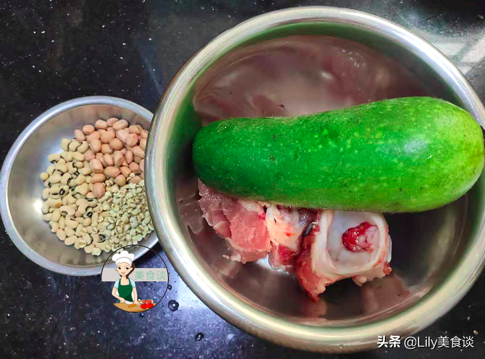 图片[2]-节瓜眉豆猪骨汤做法步骤图 精神饱满过夏天-起舞食谱网