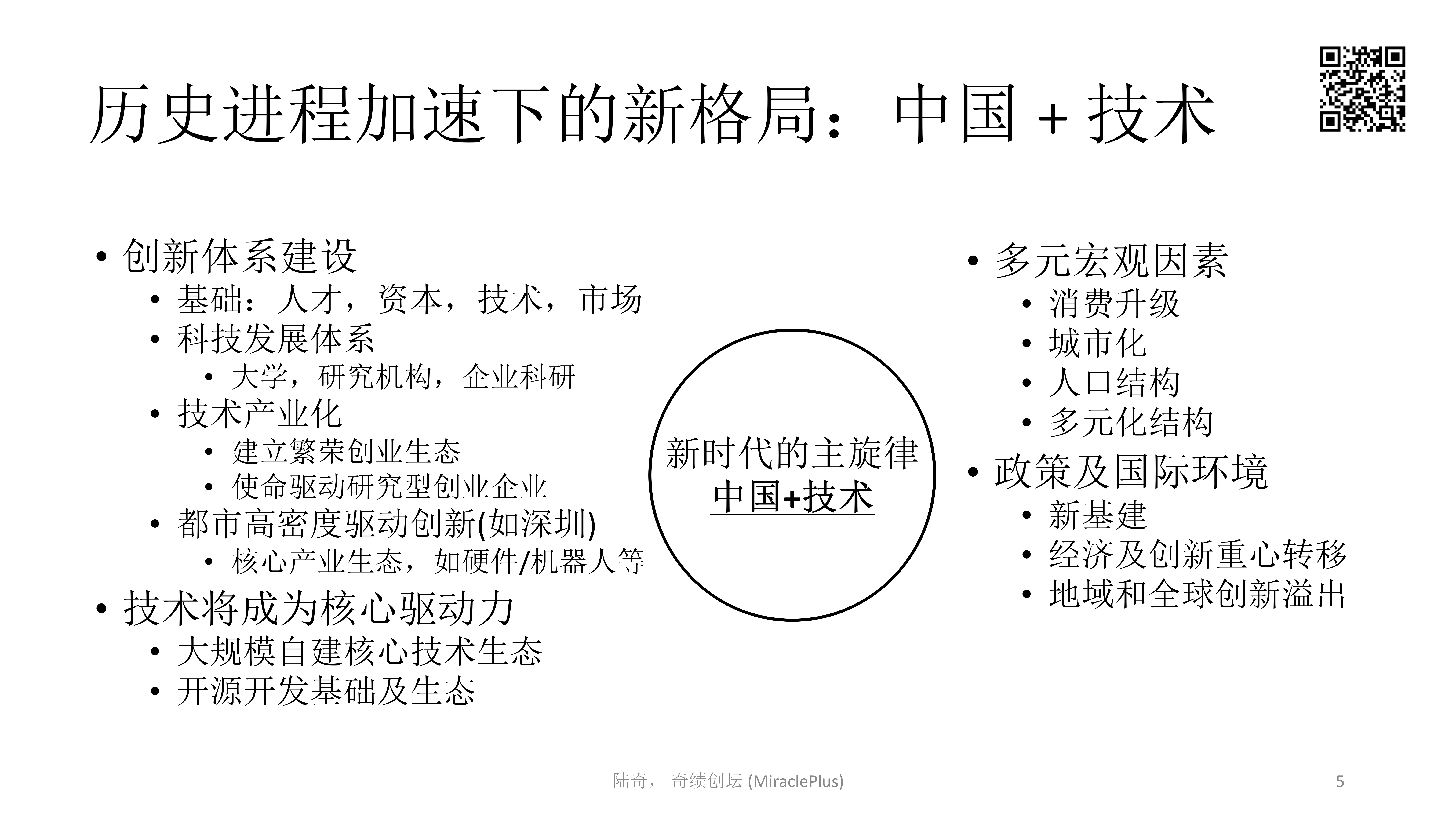 陆奇最新万字演讲：世界新格局下的创业创新机会