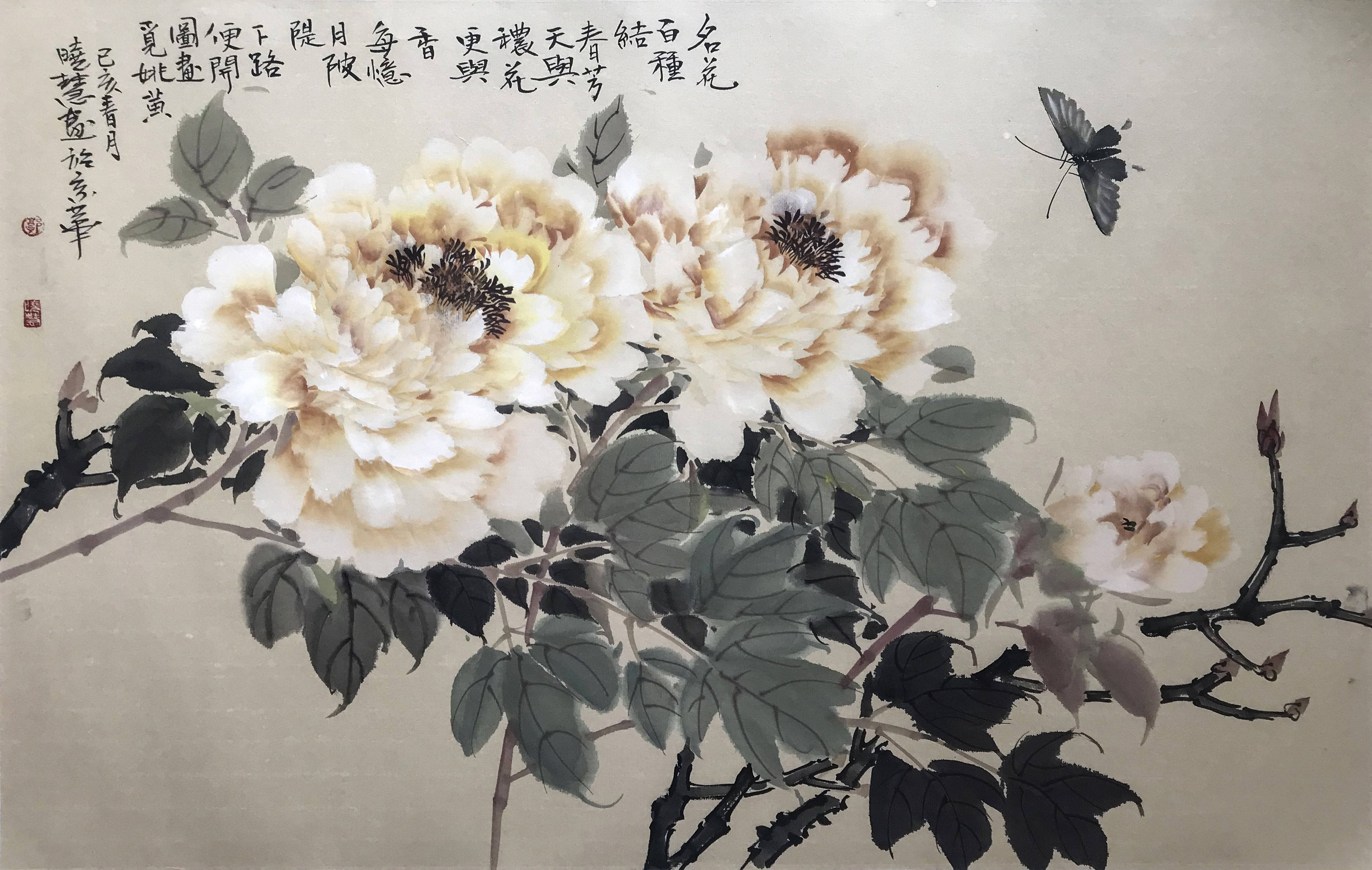 中国美术家协会会员郭晓慧作品(建议收藏)国花牡丹因为喻意富贵