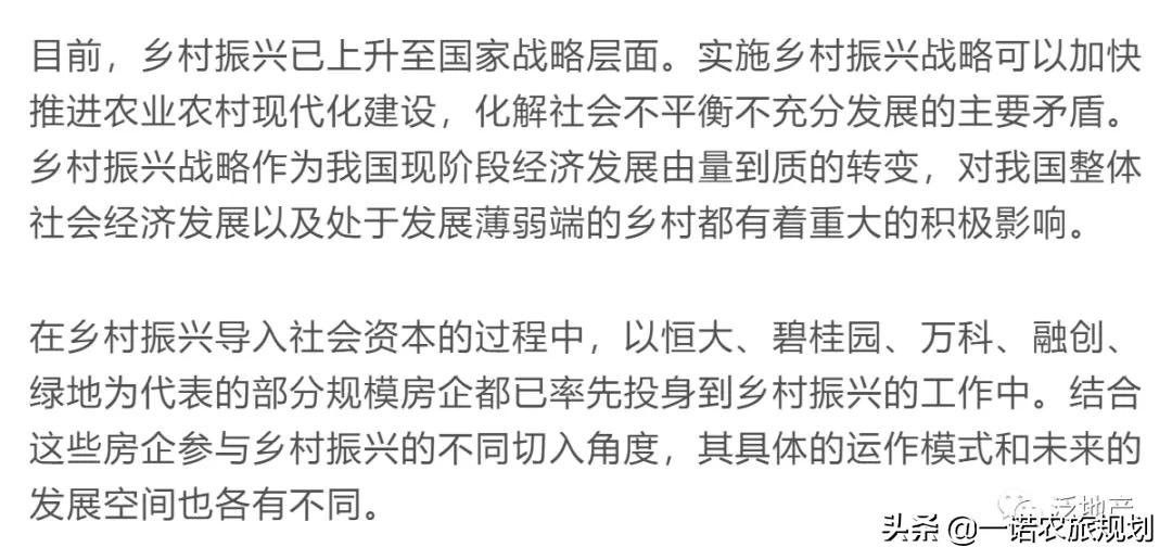 “鄉(xiāng)村振興+房地產(chǎn)”=規(guī)模房企新機(jī)遇？