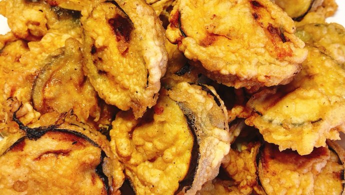 Eggplant box, using too much oil is not healthy, learn this trick, the eggplant box is as crispy and delicious