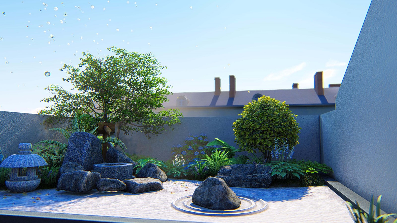 日式枯山水庭院景观 方寸间的东方禅意之美 东林春景庭院设计施工 Mdeditor