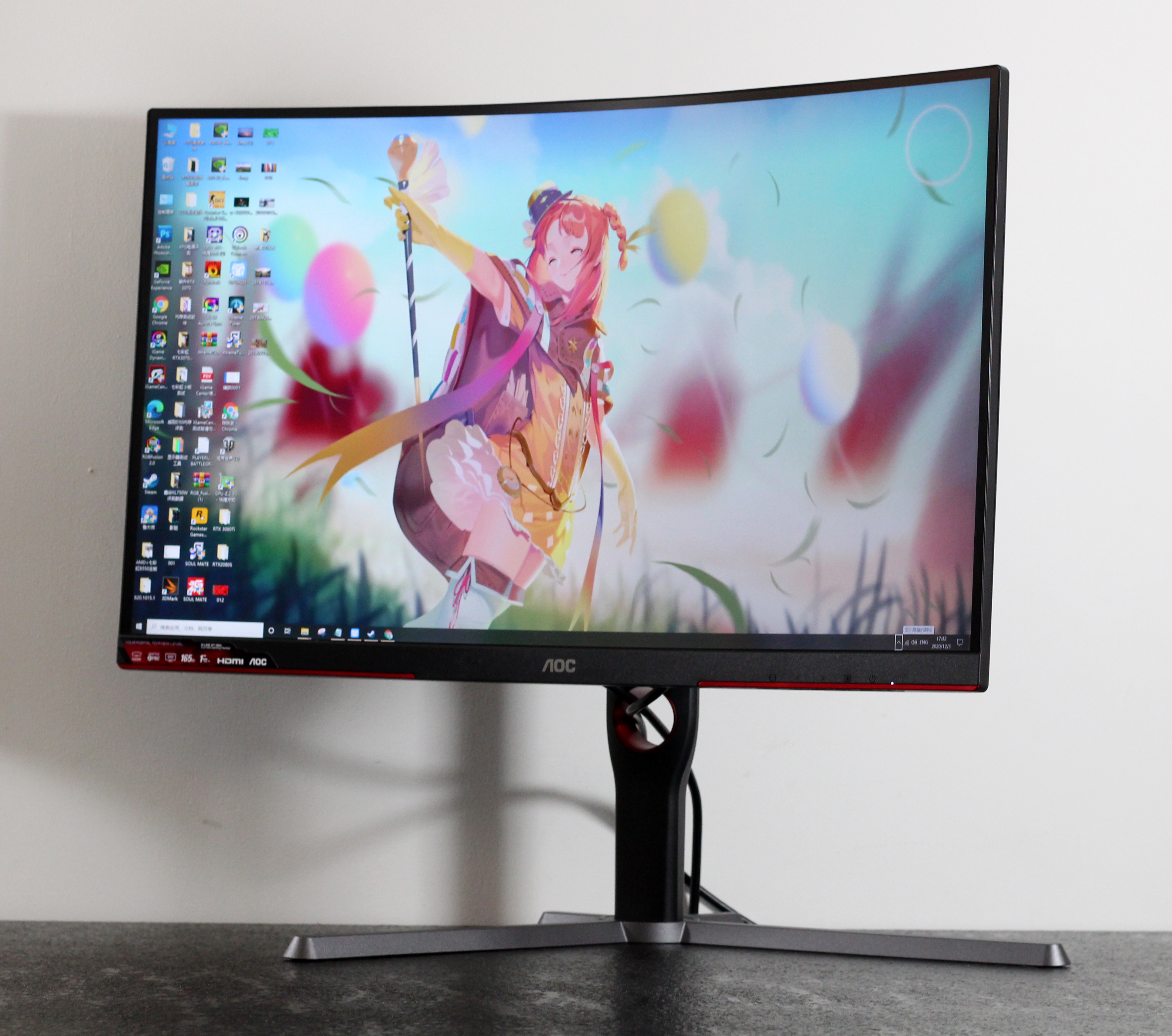 AOC CQ27G3S显示器评测：2K曲面+165Hz，干好新平台的显示活