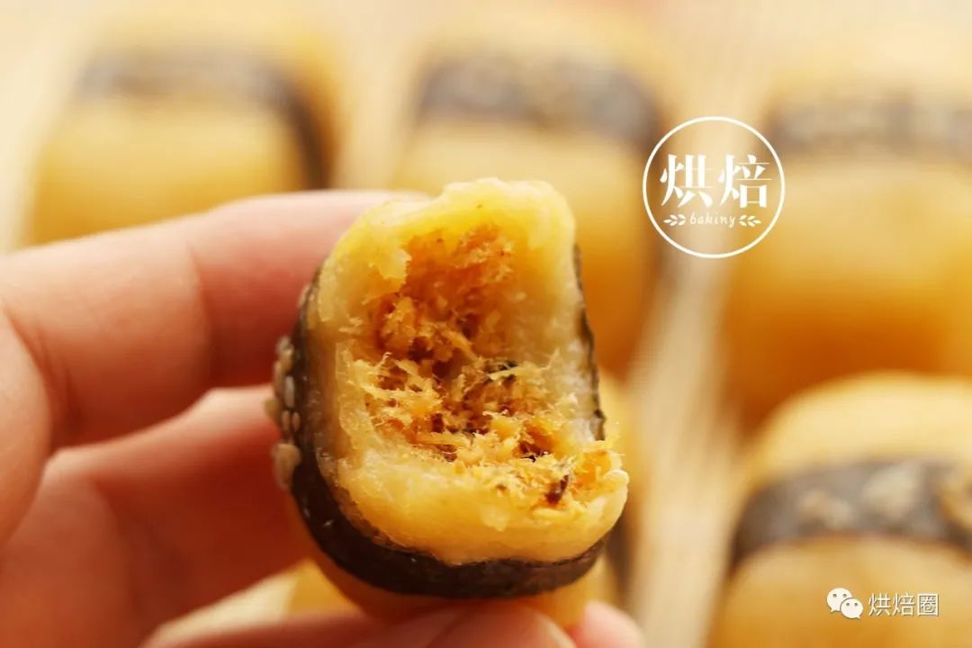 我用糯米粉可以做壽司包上肉鬆蛋黃餡比青團好吃