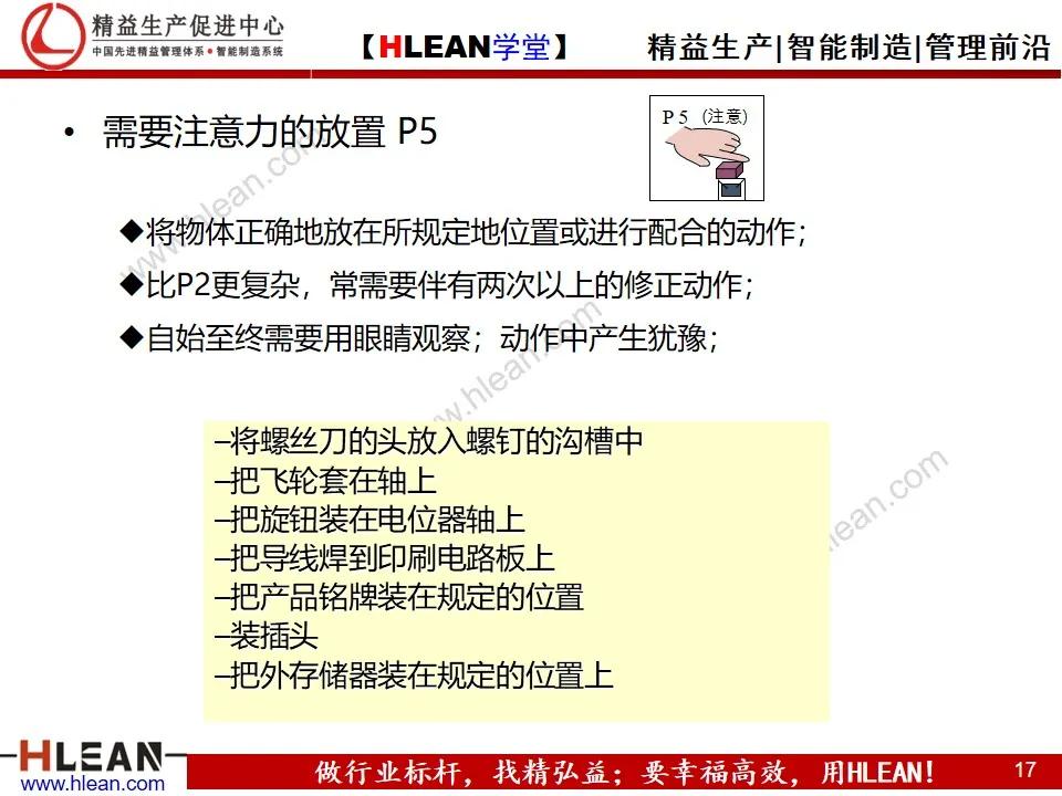 「精益学堂」MOD动作分析