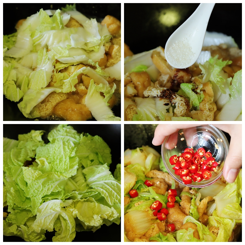 冷天把娃娃菜搭配油豆泡這樣做，入口鮮香超下飯，比吃肉還要過癮