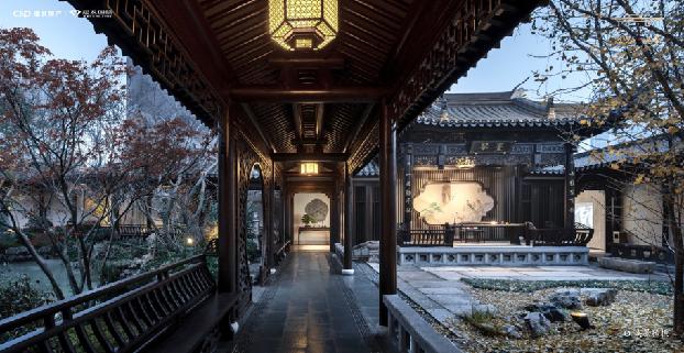 12月30日，建发央玺国风示范区雍容盛放，成都新中式人居