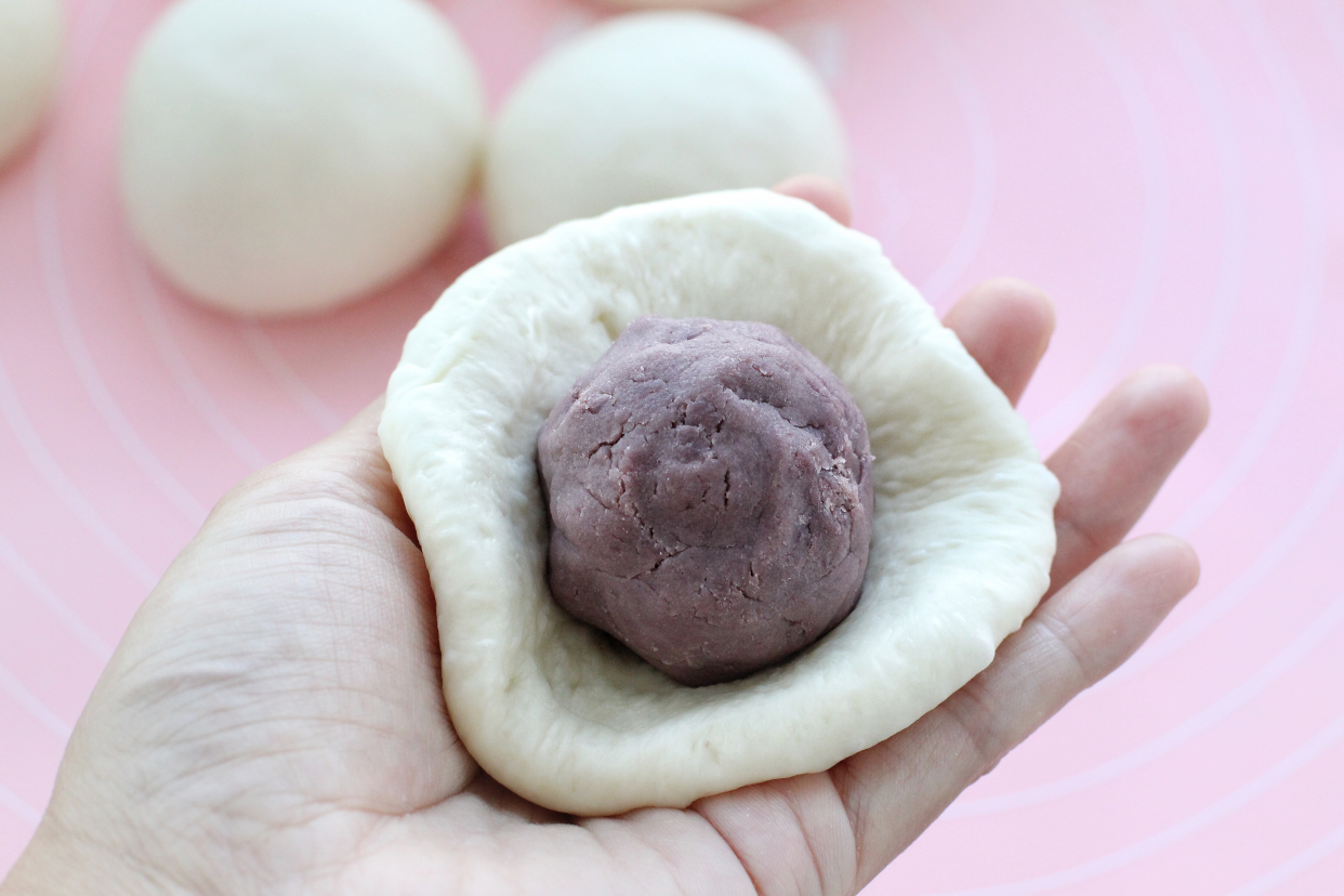 自制健康美味的日式芋泥饼，暄软香甜无任何添加，一出炉就吃仨