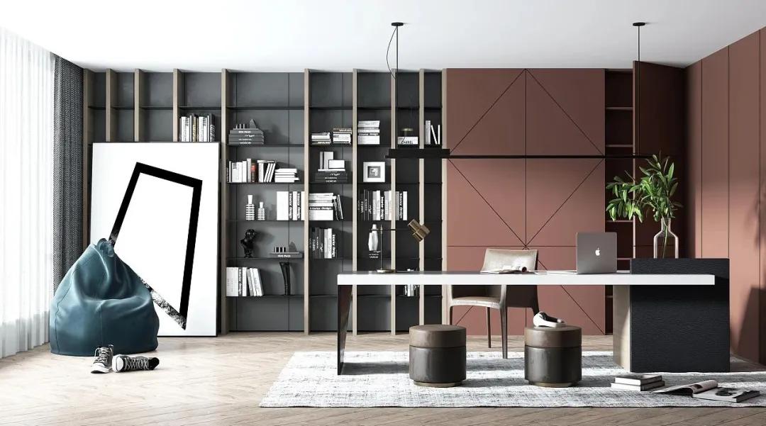 不费力气就能get的“角落书房”让小户型也能实现书房梦