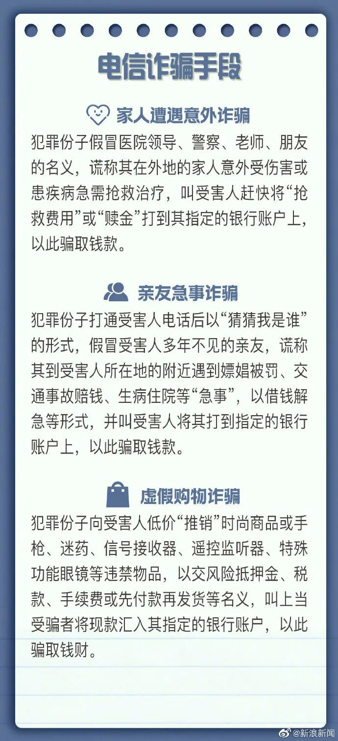 最新电信诈骗手段总结，希望你一个也别遇到！