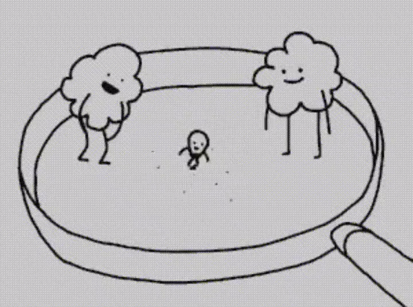 搞笑gif神评:快打开窗,让我进去避避雨