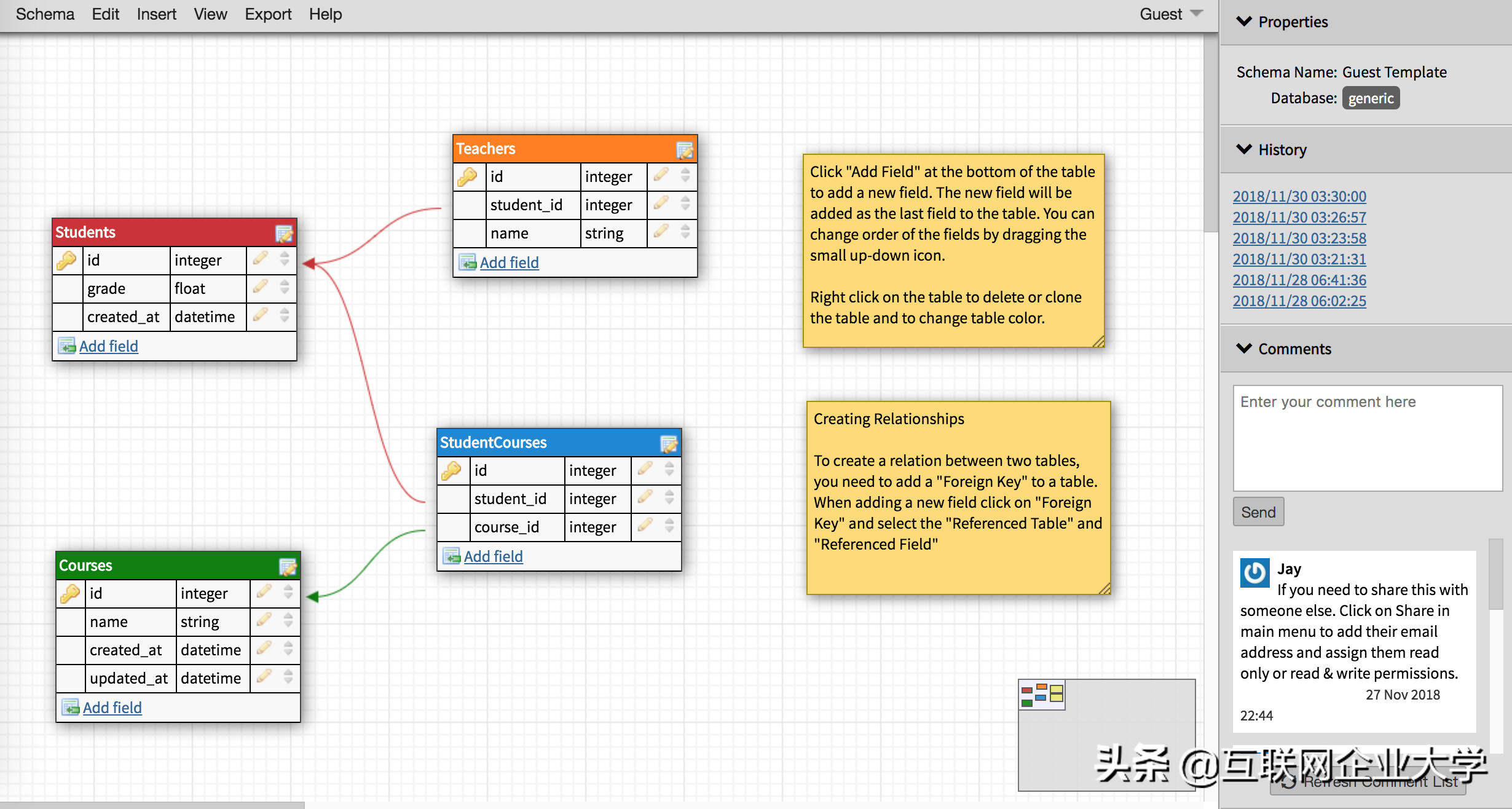 还在用powerdesigner?安利几个在线数据库建模工具