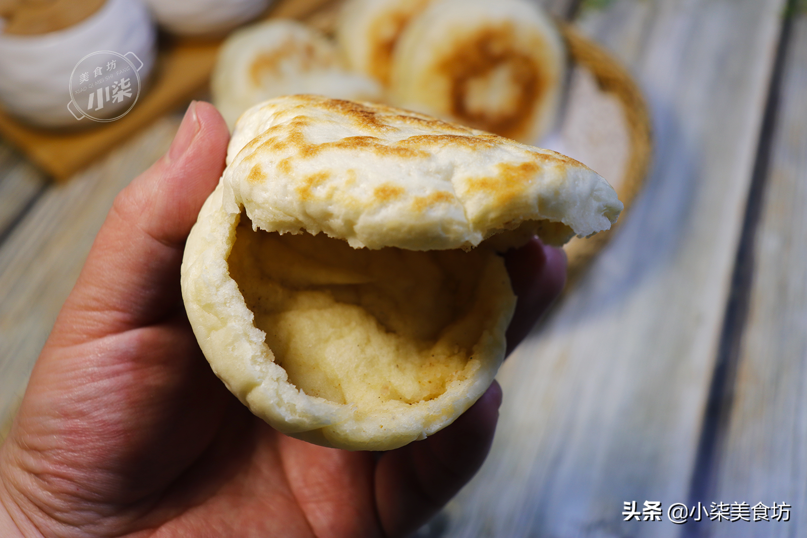 圖片[17]-想吃燒餅不要出去買了 教你在家做 外焦里軟 揭開個個都空心-起舞食譜網