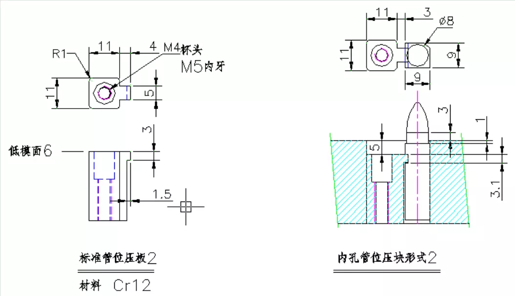 五金冲压模具设计“管位设计标准及弯曲模结构应用原理”很简单！