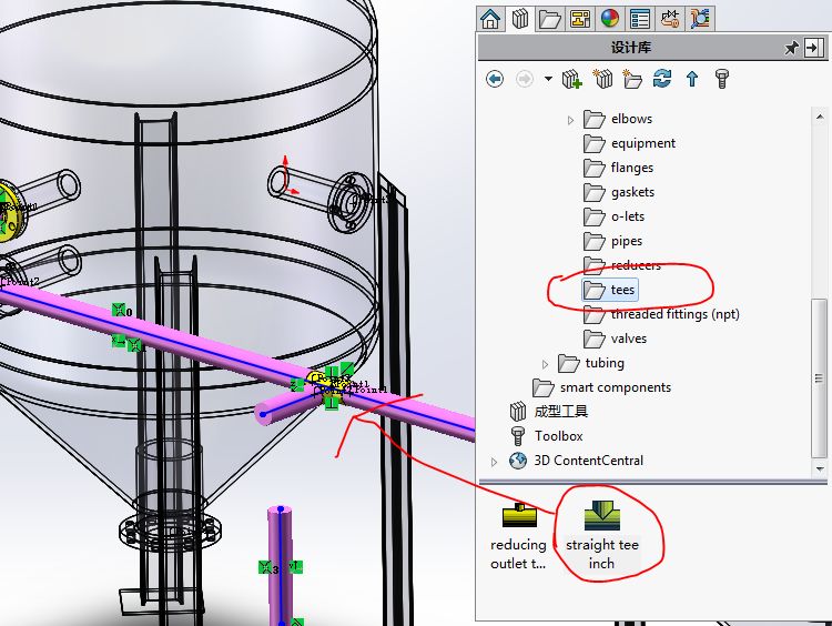 用SolidWorks顺手画一个管路系统，犹如探囊取物一般简单