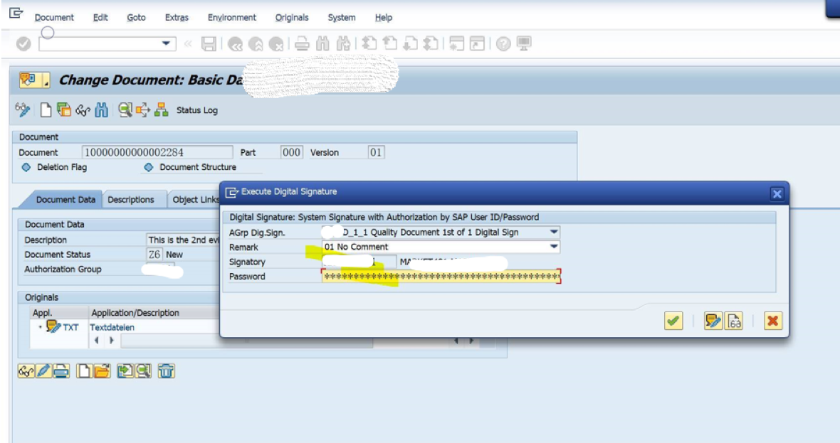 SAP CV02N 审批一个文档